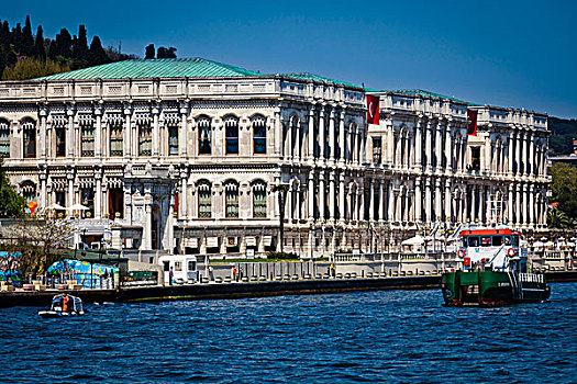 宫殿,挨着,博斯普鲁斯海峡,伊斯坦布尔,土耳其