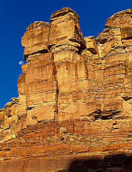 峡谷地国家公园,犹他,美国,月亮,砂岩,悬崖,峡谷,绿河,大幅,尺寸