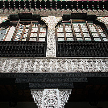 传统建筑,特写,酒店,马拉喀什,摩洛哥