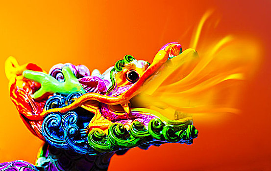 彩色,龍