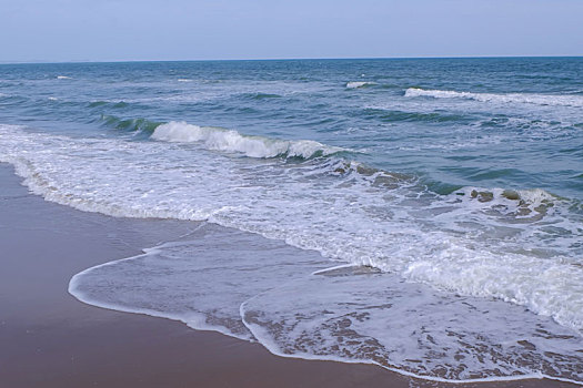 海洋,碰撞,波浪,海滩,泰国