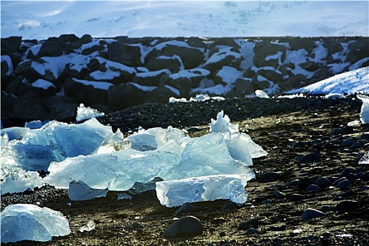 浮冰,冰河,泻湖,杰古沙龙湖,冰岛