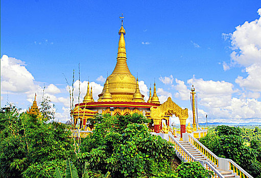 金庙,印度,城镇,建造,缅甸,象征,友谊,孟加拉,十月,2007年