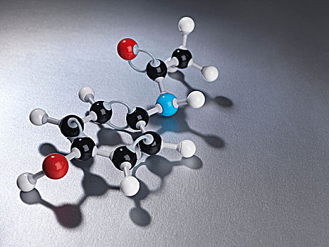 特写,分子,模型