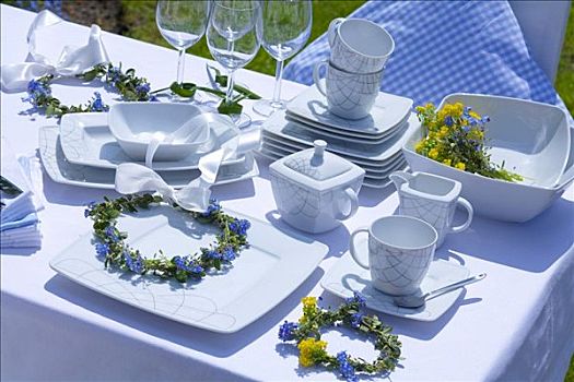 婚宴餐桌,花园