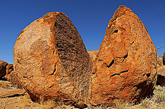 破损,花冈岩,漂石,大理石,北领地州,澳大利亚