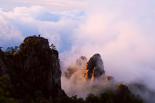 夕照神山