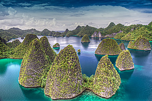 印度尼西亚,西巴布亚,四王群岛,岛屿,风景,画廊