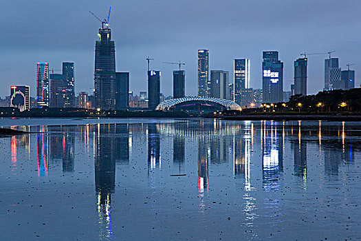 中国广东深圳城市夜景