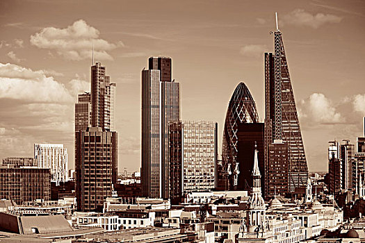 伦敦,城市,屋顶