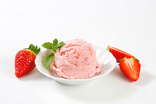 舀具,冰淇淋,草莓