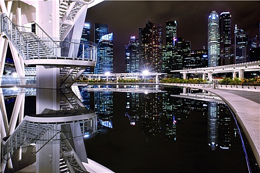 风景,新加坡,市区,艺术,科学博物馆