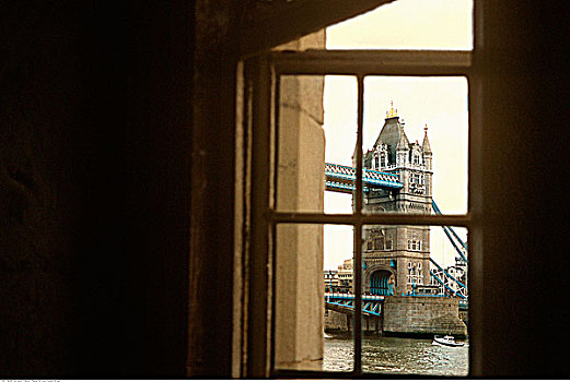 塔桥,塔,窗户,伦敦,英格兰