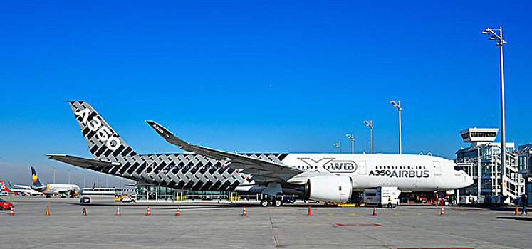 空中客车,位置,1号航站楼,慕尼黑,机场,上巴伐利亚,巴伐利亚,德国,欧洲