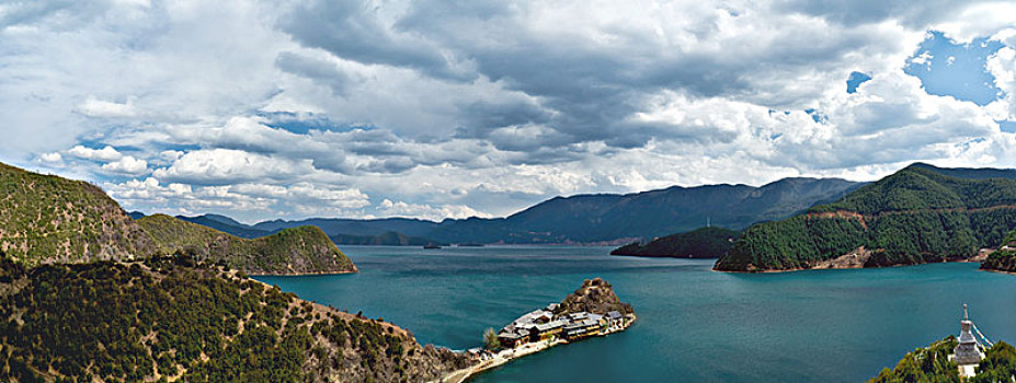 泸沽湖落水村景观