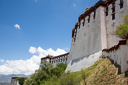西藏布达拉宫后部
