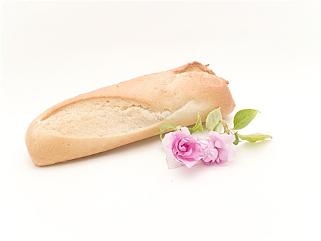 法式面包,花
