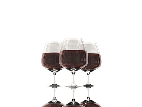 纯,玻璃杯,收集,葡萄酒