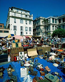 古玩市场,尼斯,法国