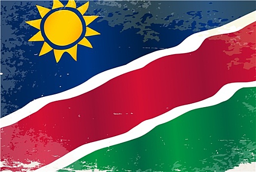 纳米比亚,旗帜,低劣