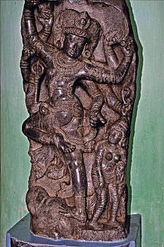 雕塑,湿婆神,考古博物馆,坦贾武尔,泰米尔纳德邦,印度,12世纪