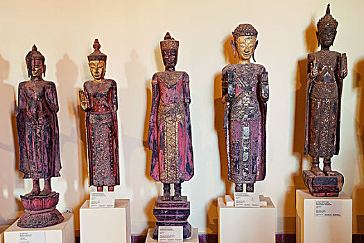 柬埔寨,金边,国家博物馆,佛像