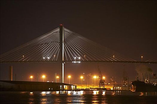 吊桥,桥,河,乔治亚,美国
