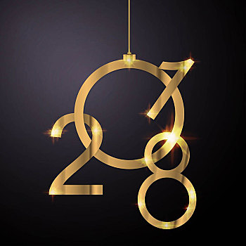 金色,新年快樂,圣誕節,邀請