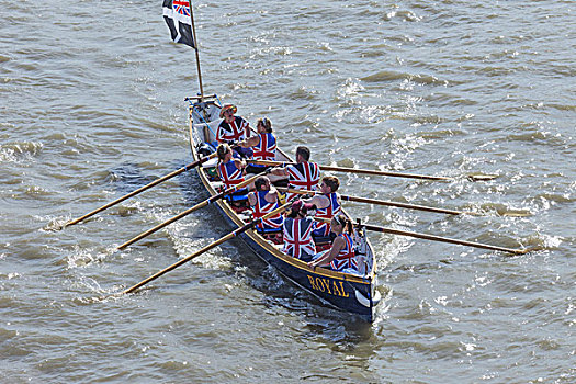 英格兰,伦敦,传统,赛船,河,比赛