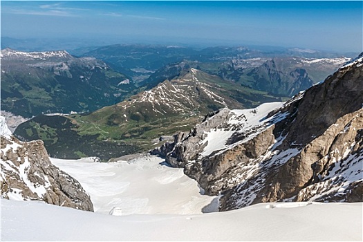 阿尔卑斯山,山脉,风景,少女峰,瑞士