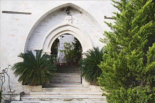 入口,寺院,塞浦路斯