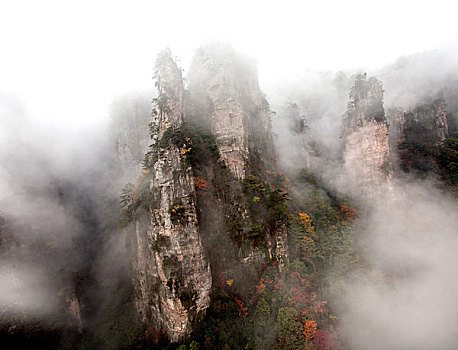 湖南张家界武陵源,天子山