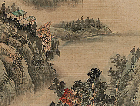 绘画,中国画,复制品,山水画
