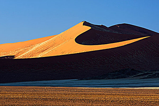 影子,沙子,沙丘,索苏维来地区,纳米比亚,非洲