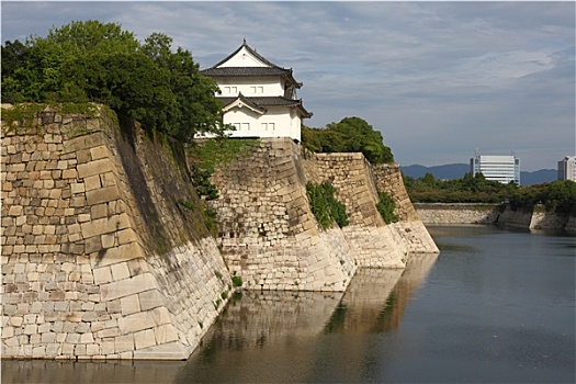 大阪城,护城河