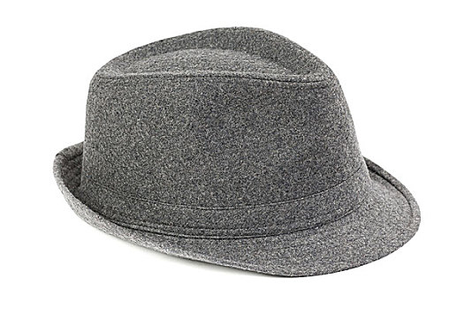 时髦,灰色,费多拉帽,帽子