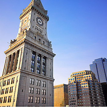 海关,钟楼,波士顿,马萨诸塞,美国