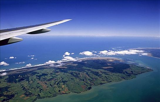 航拍,飞机,新西兰