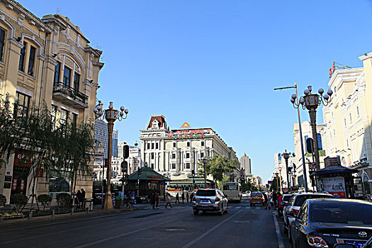 2014年10月20日哈尔滨城市建设商店美景