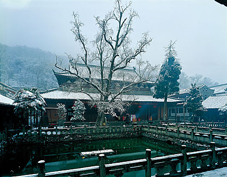 湖北当阳玉泉寺景观