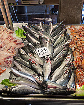 鱼肉,出售,市场