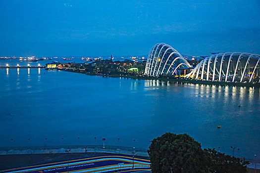 新加坡滨海湾风光