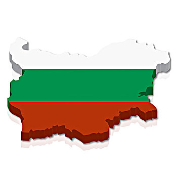 轮廓,旗帜,保加利亚
