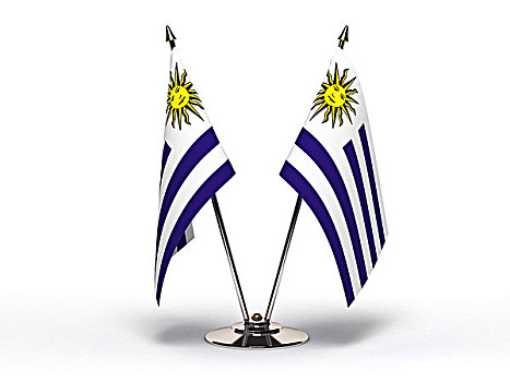 微型,旗帜,乌拉圭,隔绝