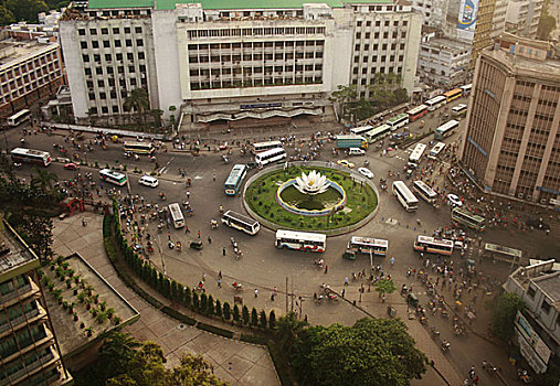 商业区,达卡,孟加拉,六月,2007年