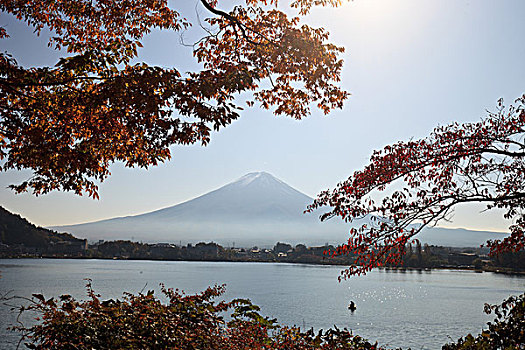日本富士山红叶