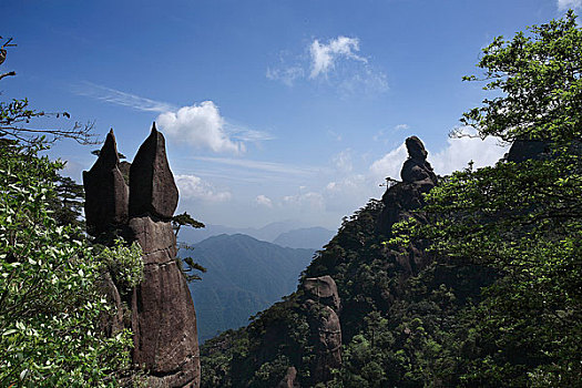 世界自然遗产江西上饶三清山风光