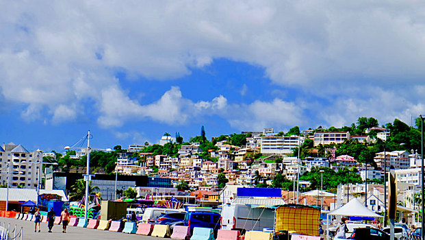 加勒比马提尼克首都法兰西堡