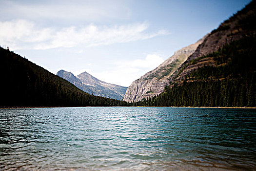 湖,冰川国家公园,蒙大拿,美国