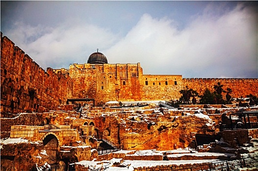遗址,老城,耶路撒冷